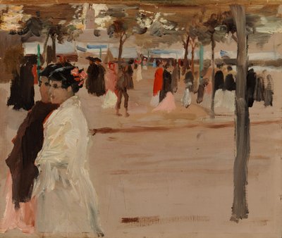 Studie für die Uferstraße, Sevilla von Albert Edelfelt