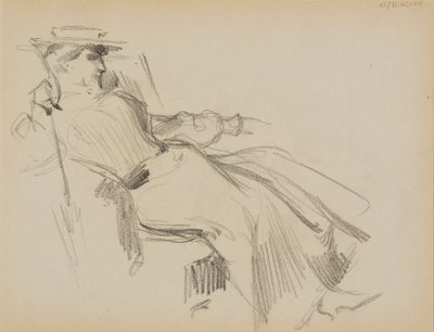 Sitzende Frau von Albert Edelfelt