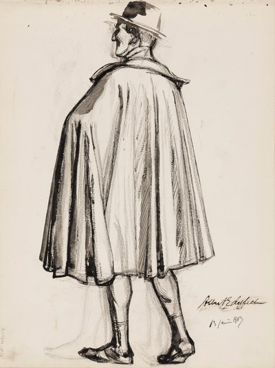 Mann im Umhang von Albert Edelfelt