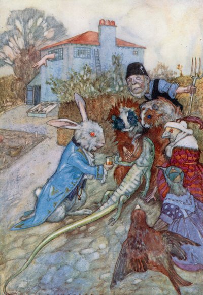 Illustration für Alice im Wunderland von Albert Edward Jackson