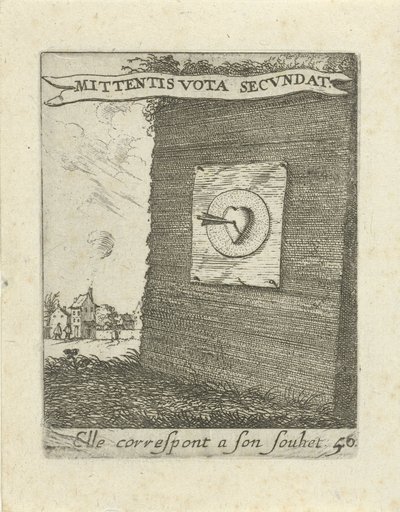 Pfeil in der Mitte eines Herzens von Albert Flamen