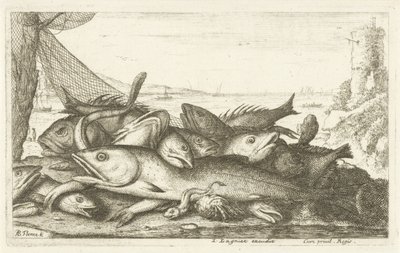 Fischfang mit Einsiedlerkrebs von Albert Flamen