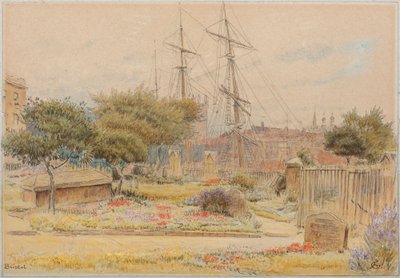 Bristol (Aquarell mit Feder und Tinte auf getöntem Papier) von Albert Goodwin