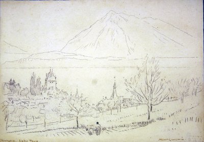 Thunersee, Oberhofen von Albert Goodwin