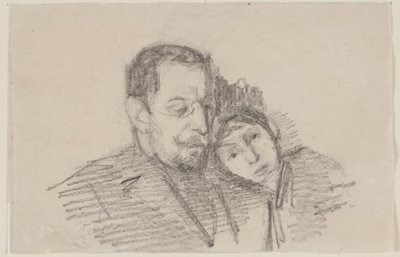 Porträt des Oberrechtsanwalts Hartvigson und seiner Tochter von Albert Gottschalk