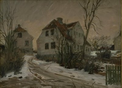 Wintertag in Lyngby von Albert Gottschalk