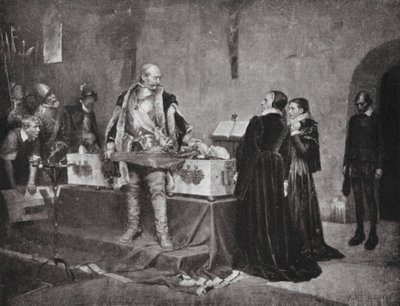 Herzog Karl beleidigt die Leiche seines Feindes Fleming von Albert Gustaf Aristides (after) Edelfelt