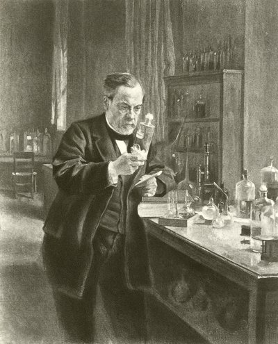 Dr. Louis Pasteur in seinem Labor von Albert Gustaf Aristides Edelfelt