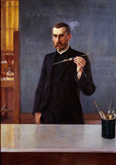 Porträt von Dr. Emile Roux, Assistent von Louis Pasteur im Jahr 1894 von Albert Gustaf Aristides Edelfelt