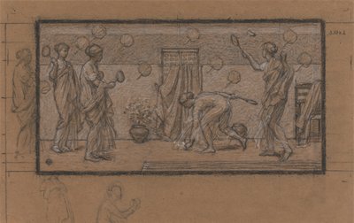 Studie für Federball von Albert Joseph Moore