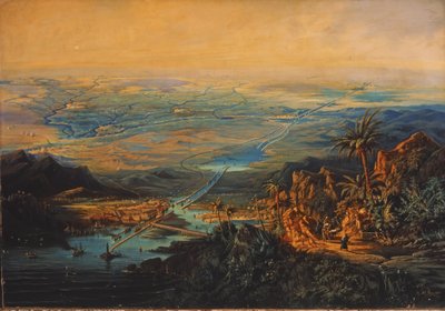 Suezkanal im November 1864 von Albert Rieger