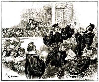 Für die Sache des Fettes im Paris des 17. Jahrhunderts eintreten von Albert Robida