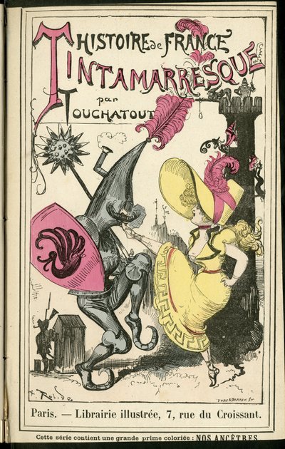 Illustration von Albert Robida in Histoire de France tintamarresque, ca. 1880 - Geschichte, Tanz von Albert Robida