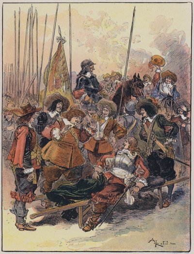 Illustration für Le Capitaine Bellormeau von und illustriert von A Robida von Albert Robida