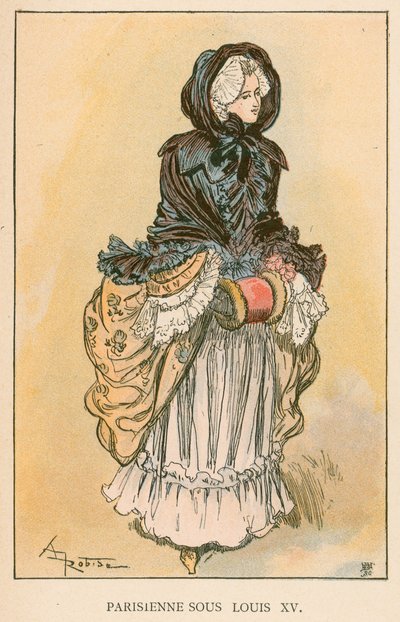 Pariserin unter Ludwig XV. von Albert Robida