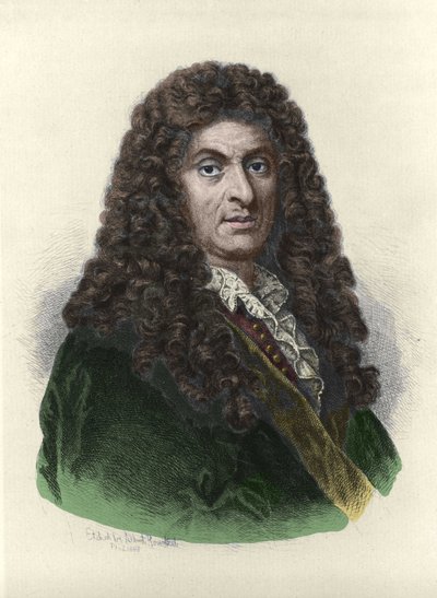 Porträt von Henry Purcell (1659-1695), englischer Komponist basierend auf der Zeichnung von Albert Rosenthal. von Albert Rosenthal