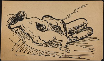 Liegender Akt von Albert Weisgerber