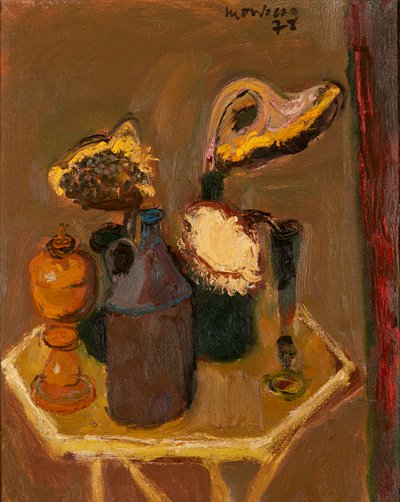 Stillleben mit Sonnenblumen von Alberto Morrocco