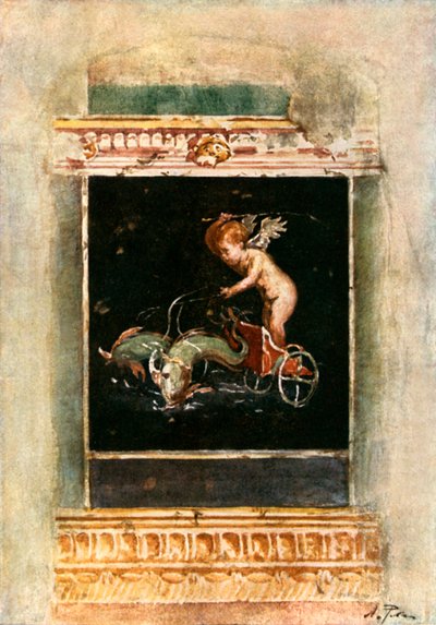 Dekoratives Wandbild aus dem Haus der Vettii von Alberto Pisa