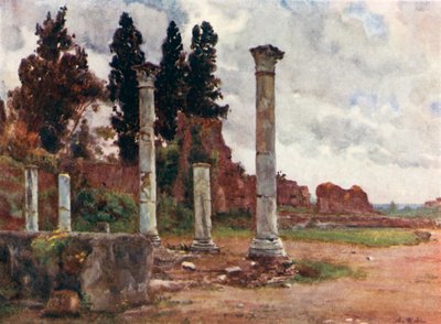 Bibliothek des Hauses Domitian auf dem Palatin von Alberto Pisa