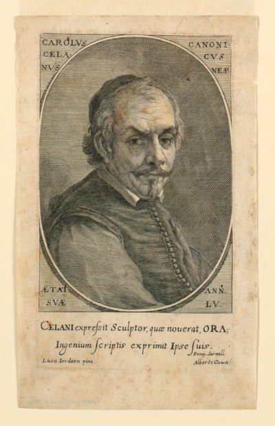 Porträt von Carolus Celanus von Albertus Clouwet