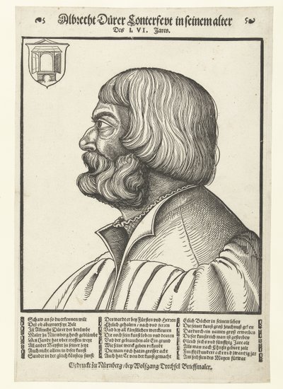 Porträt von Albrecht Dürer (1471-1528) von Albrecht (after) Durer or Duerer
