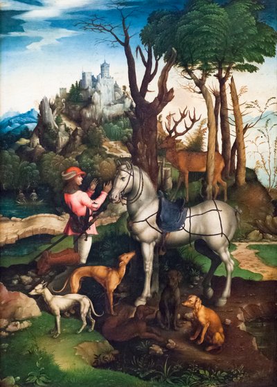 Vision des Heiligen Eustachius von Albrecht (after) Durer or Duerer