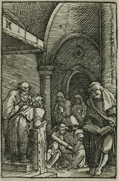 Christus unter den Ärzten, aus Der Fall und die Erlösung des Menschen von Albrecht Altdorfer