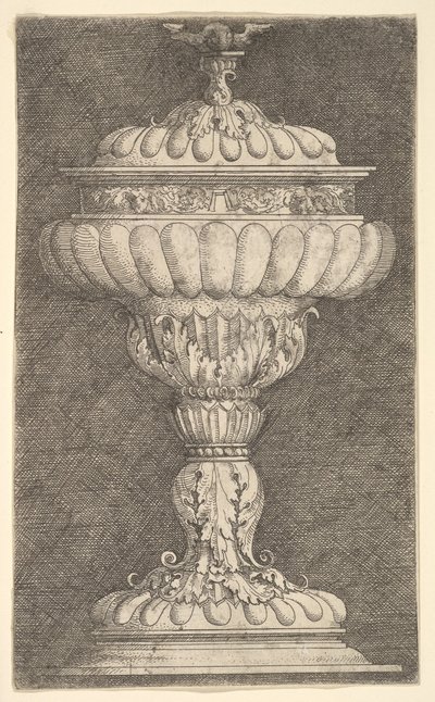 Bedeckter Kelch mit geflügelter Kugel oben von Albrecht Altdorfer