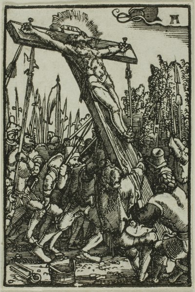 Kreuzaufrichtung, aus Der Sündenfall und die Erlösung des Menschen von Albrecht Altdorfer