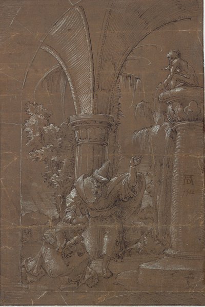 Die heilige Katharina von Alexandria verweigert die Anbetung des Götzen (?) von Albrecht Altdorfer