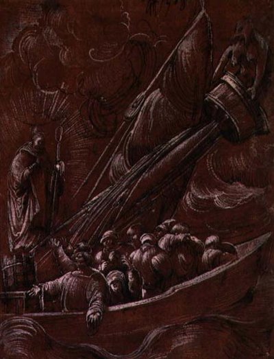 Der heilige Nikolaus von Bari tadelt den Sturm von Albrecht Altdorfer