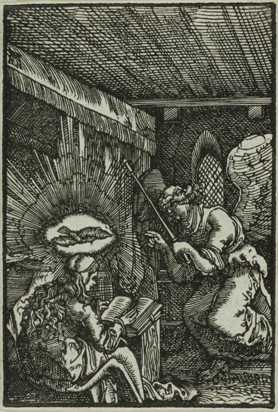 Die Verkündigung, aus Der Fall und die Erlösung des Menschen von Albrecht Altdorfer
