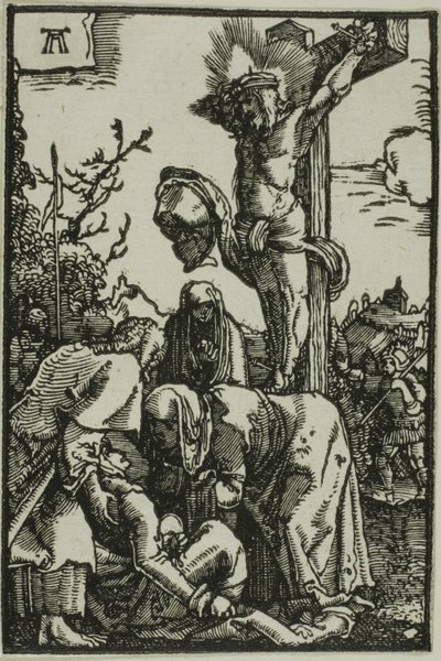 Die Kreuzigung, aus Der Fall und die Erlösung des Menschen von Albrecht Altdorfer