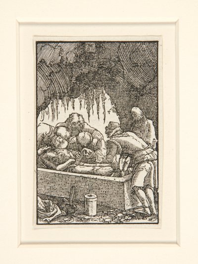 Die Grablegung Christi, aus der Serie Der Fall und die Erlösung des Menschen von Albrecht Altdorfer