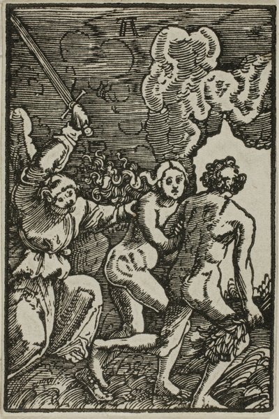 Die Vertreibung aus dem Paradies, aus Der Fall und die Erlösung des Menschen von Albrecht Altdorfer