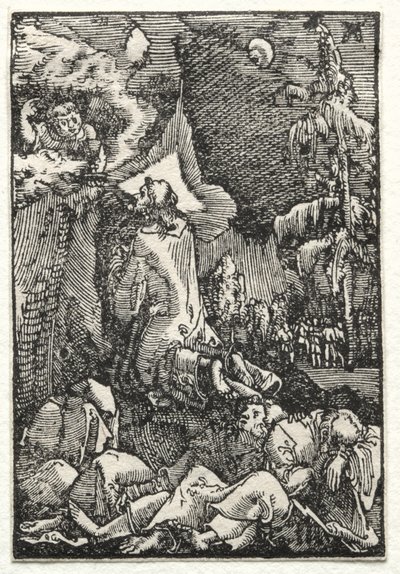 Der Fall und die Erlösung des Menschen: Christus am Ölberg, ca. 1515 von Albrecht Altdorfer