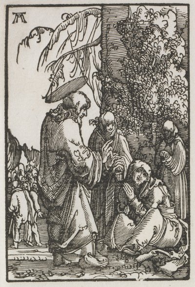 Der Fall und die Erlösung des Menschen: Christus nimmt Abschied von seiner Mutter vor der Passion von Albrecht Altdorfer
