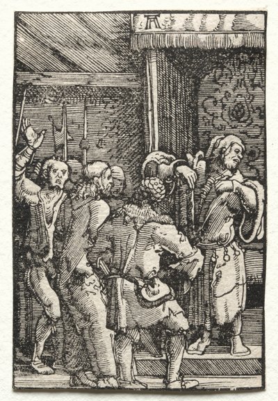 Der Fall und die Erlösung des Menschen: Christus vor Kaiphas von Albrecht Altdorfer