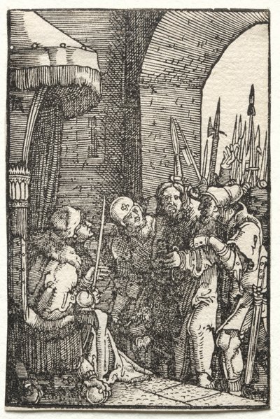 Der Fall und die Erlösung des Menschen: Christus vor Pilatus von Albrecht Altdorfer