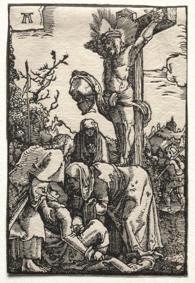 Der Fall und die Erlösung des Menschen: Christus am Kreuz von Albrecht Altdorfer
