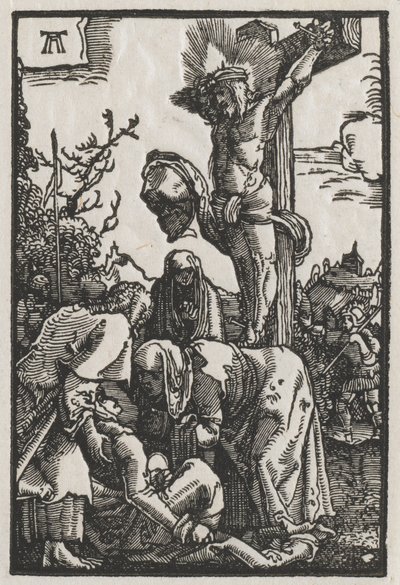 Der Fall und die Erlösung des Menschen: Christus am Kreuz von Albrecht Altdorfer