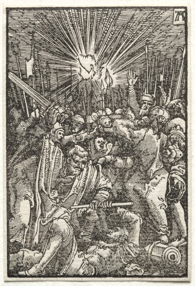 Der Fall und die Erlösung des Menschen: Christus gefangen genommen, um 1515 von Albrecht Altdorfer