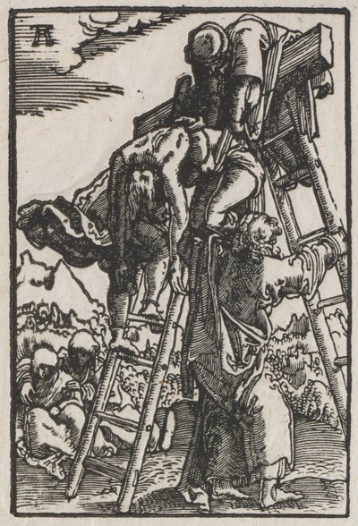 Der Fall und die Erlösung des Menschen: Abnahme vom Kreuz, um 1515 von Albrecht Altdorfer