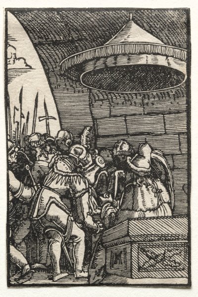 Der Fall und die Erlösung des Menschen: Pilatus wäscht seine Hände von Albrecht Altdorfer