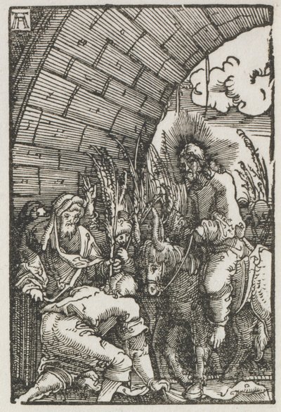 Der Fall und die Erlösung des Menschen: Der Einzug in Jerusalem von Albrecht Altdorfer