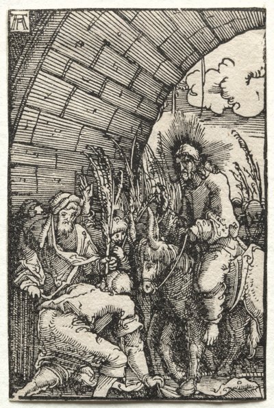 Der Fall und die Erlösung des Menschen: Der Einzug in Jerusalem, ca. 1515 von Albrecht Altdorfer