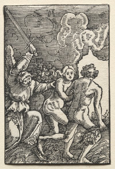 Der Fall und die Erlösung des Menschen: Die Vertreibung aus Eden von Albrecht Altdorfer