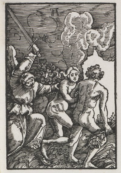 Der Fall und die Erlösung des Menschen: Die Vertreibung aus Eden von Albrecht Altdorfer