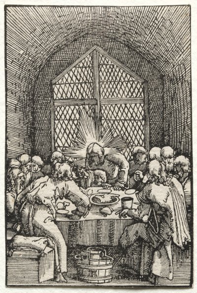 Der Fall und die Erlösung des Menschen: Das letzte Abendmahl, ca. 1515 von Albrecht Altdorfer